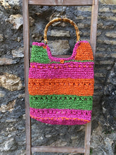 Carica l'immagine nel visualizzatore di Gallery, Borsa Maxi Nerea - Rafia Naturale