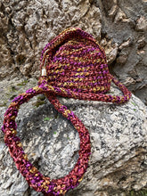 Carica l'immagine nel visualizzatore di Gallery, Borsa Crochet Rafia Multicolore Venus - Uncinetto Fatto a Mano