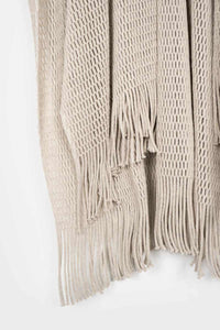Brisa regenerated cotton mesh knit kimono