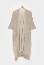 Load image into Gallery viewer, Brisa regenerated cotton mesh knit kimono