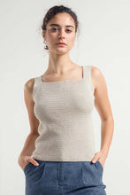 Load image into Gallery viewer, Wide shoulder regenerated cotton tank top Sole