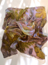 Load image into Gallery viewer, Ecoprint Scarf 90x90 Botanical Edition