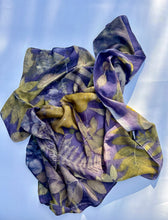 Load image into Gallery viewer, Ecoprint Scarf 90x90 Botanical Edition