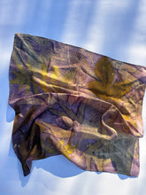 Load image into Gallery viewer, Eco-printed Scarf 55x55 Botanical Edition