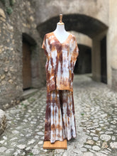 Carica l'immagine nel visualizzatore di Gallery, Kaftano Alma e Pantacampane - Bambù Tinto a Mano Shibori