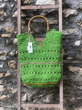 Carica l'immagine nel visualizzatore di Gallery, Borsa Maxi Nerea - Rafia Naturale