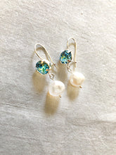 Load image into Gallery viewer, Nerea Earrings - Swarowski and Freshwater Pearls - 925 Silver
