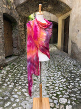 Carica l'immagine nel visualizzatore di Gallery, Papilio - Maxi Stola- Pareo - tinta a mano - Tencel
