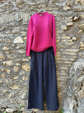 Carica l'immagine nel visualizzatore di Gallery, Pantapalazzo  - Twill blu