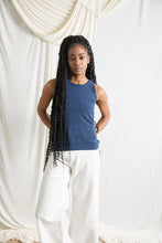 Load image into Gallery viewer, Nada women's lace knit tank top in regenerated cotton jeans