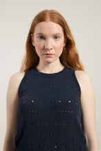 Load image into Gallery viewer, Nada women's lace knit tank top in regenerated cotton jeans