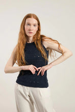 Load image into Gallery viewer, Nada women's lace knit tank top in regenerated cotton jeans