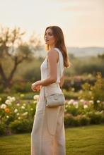 Carica l'immagine nel visualizzatore di Gallery, Bauletto Panna Spalla Lino Naturale