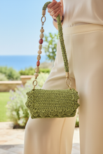Carica l'immagine nel visualizzatore di Gallery, Borsetta Flò Lurex Verde - Close-up