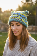 Load image into Gallery viewer, Not Your Kitty Verde - Hat Close-up