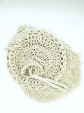 Load image into Gallery viewer, Boho Crochet Decorative Lamp - Handmade from Recycled Cotton