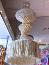 Load image into Gallery viewer, Boho Crochet Decorative Lamp - Handmade from Recycled Cotton