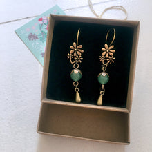 Load image into Gallery viewer, Fleurs bijoux earrings - Aventurine