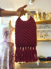 Carica l'immagine nel visualizzatore di Gallery, Borsetta Boho Macramè Calipso - Cotone Rigenerato Made in Italy