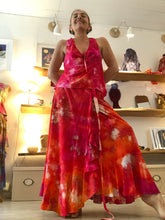 Cargar imagen en el visor de la galería, Falda Lola y Top Splendore Traje - Seda de bambú teñida a mano - Orchidea