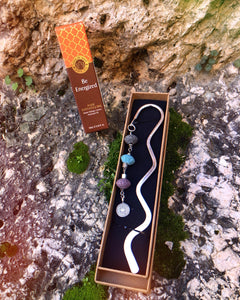 Aromatherapy bookmark and essential oil gift set