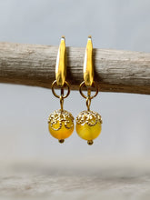 Carica l'immagine nel visualizzatore di Gallery, Orecchini Astra - Orecchini Minimal in Pietra Naturale - Agata Gialla
