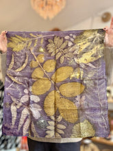 Load image into Gallery viewer, Eco-printed Scarf 55x55 Botanical Edition

