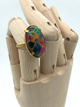 Load image into Gallery viewer, Florence adjustable ring - Semiprecious stones - Bronze
