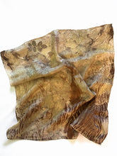 Load image into Gallery viewer, Eco-printed Scarf 55x55 Botanical Edition
