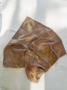 Eco-printed Scarf 55x55 Botanical Edition