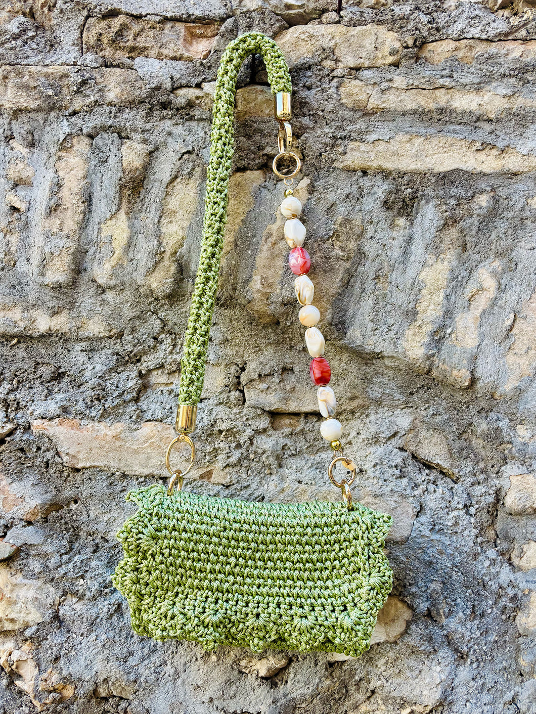 Flò Lurex Bag - Green