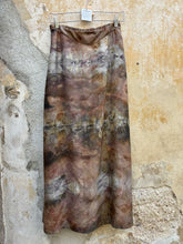 Load image into Gallery viewer, Silvia Ecoprint long skirt - deadstock silk
