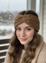 Load image into Gallery viewer, Alpaca Hairband Thérèse - Boho Handmade Ear Warmers
