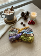 Load image into Gallery viewer, Alpaca Hairband Thérèse - Boho Handmade Ear Warmers
