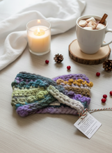 Load image into Gallery viewer, Alpaca Hairband Thérèse - Boho Handmade Ear Warmers
