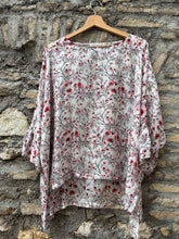 Load image into Gallery viewer, Bea Sakura Blouse | Silk with Floral Print | Made in Italy
