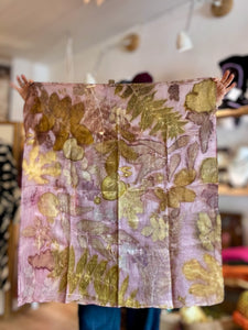 Ecoprint Scarf 90x90 Botanical Edition