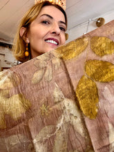 Load image into Gallery viewer, Eco-printed Scarf 55x55 Botanical Edition
