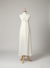 Load image into Gallery viewer, Long silk dress Wild Transparency - Ecoprint and plant dye
