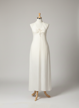 Load image into Gallery viewer, Long silk dress Wild Transparency - Ecoprint and plant dye
