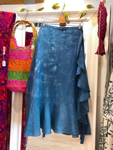 Lola Skirt - Hand-dyed Nettle - Indigo