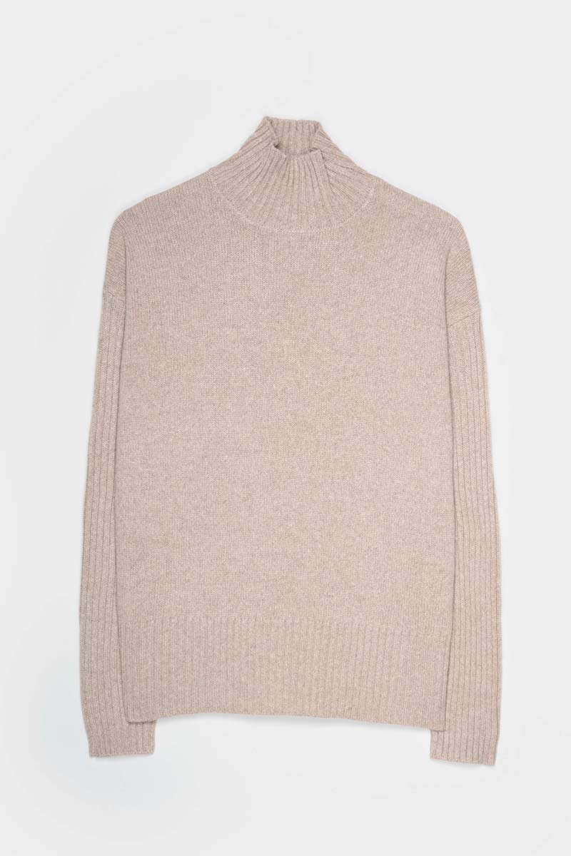 Maglia a collo Alto Erminia - Cashmere rigenerato