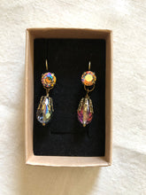 Load image into Gallery viewer, Earrings Nimue collection - Swarowski Crystals - Brass
