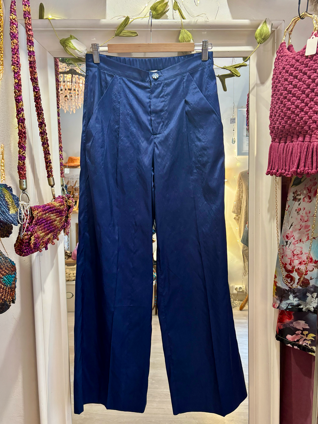 Zip Pants - Deadstock Shantung Silk