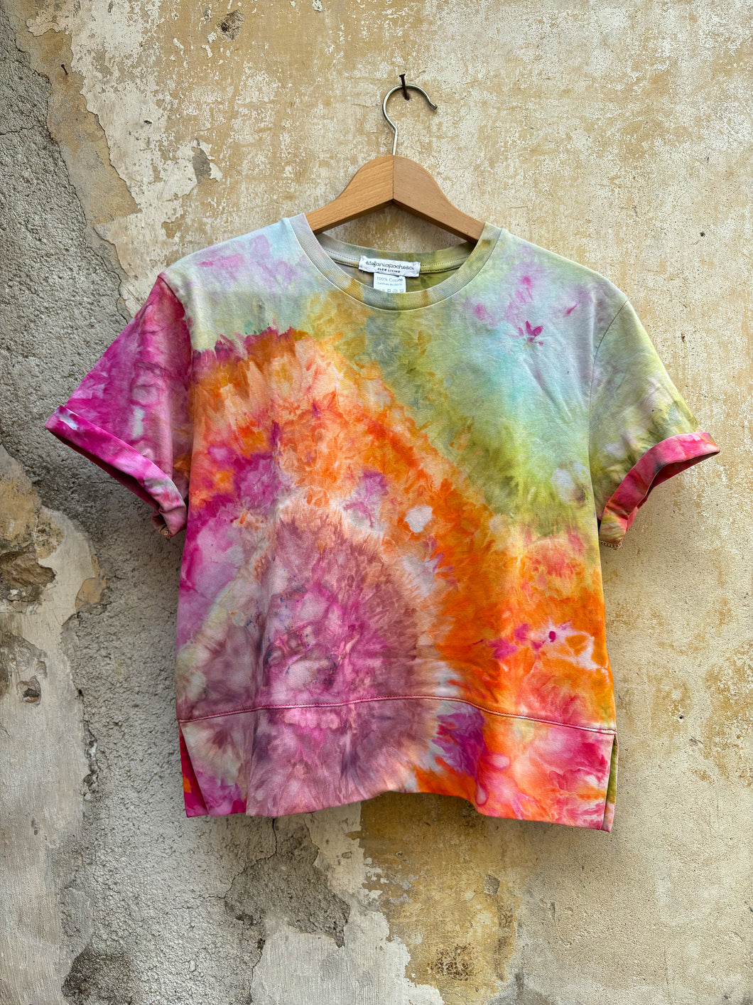 Camiseta de manga corta - Teñida a mano - Shibori