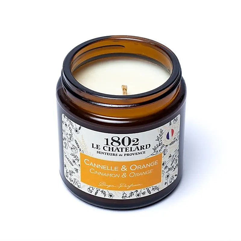 Le Chatelard Cinnamon and Orange Scented Candle in soy wax