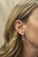 Load image into Gallery viewer, Orecchini Astra Ametista - proporzioni corrette
