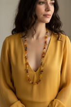 Load image into Gallery viewer, Pixie Calypso - Collana Lunga Organza Miele
