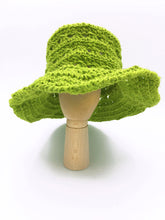 Carica l&#39;immagine nel visualizzatore di Gallery, Cappello da Sole Amélie Falda Larga pieghevole - Crochet e Juta Naturale
