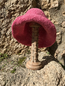 Sombrero Brigitte Cloche Plegable Ala Ancha - Yute